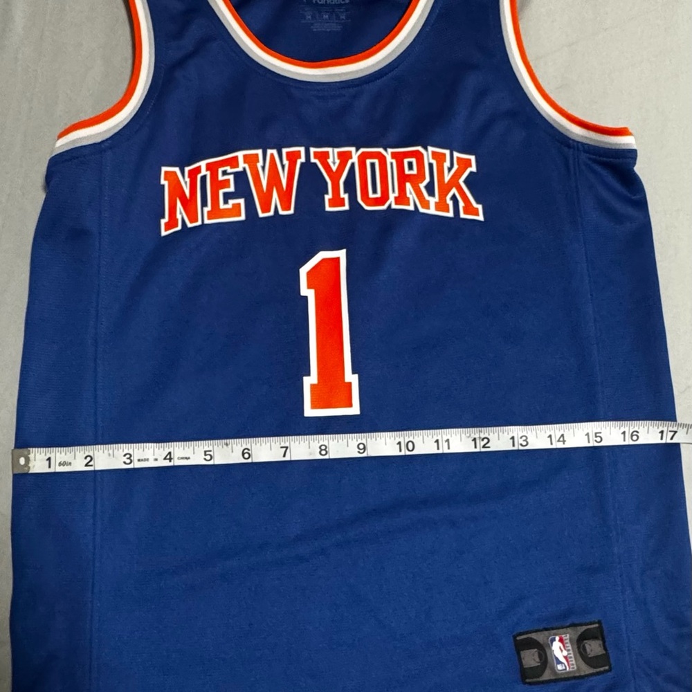 New York Knicks Kids Jersey Obi Toppin #1 Youth Size M (Stain) - Picture 7 of 9
